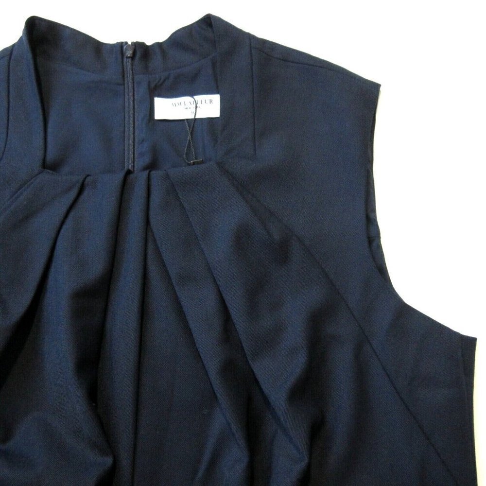NWT MM. Lafleur Lucinda 2.0 in Ink Sharkskin Stretch Wool Sheath Dress +1 $325 - Picture 3 of 8